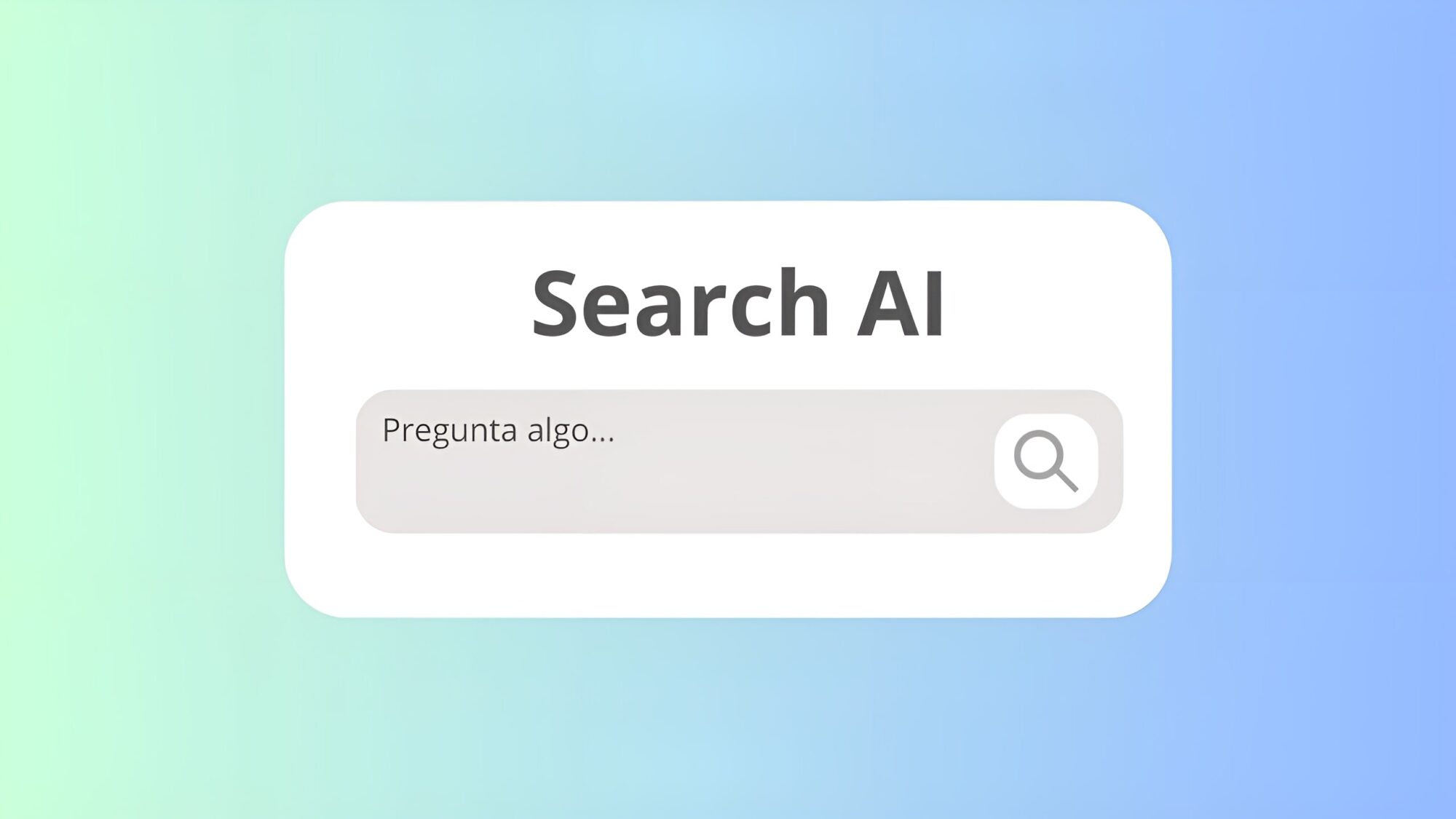 Interface de buscador con inteligencia artificial