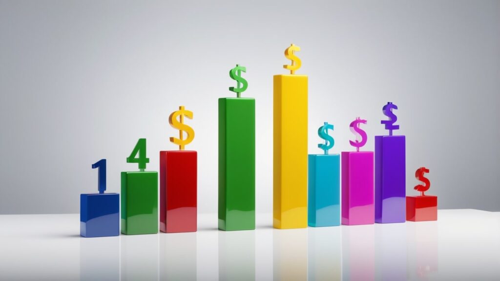gráfica de barras representando incremento en ventas upselling
