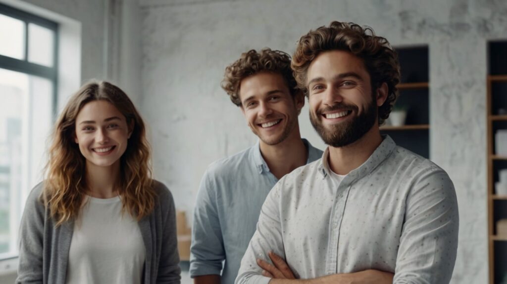 Grupo de influencers posando para una foto