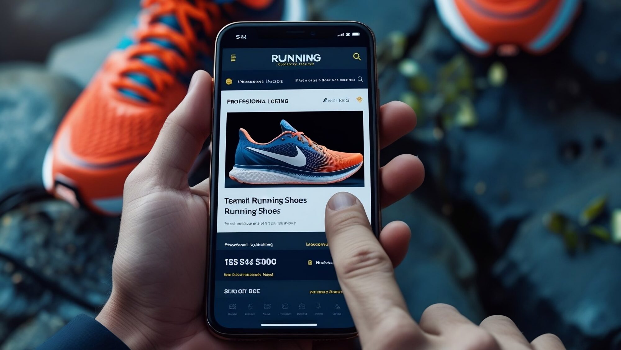 Publicidad digital de tenis de running 3