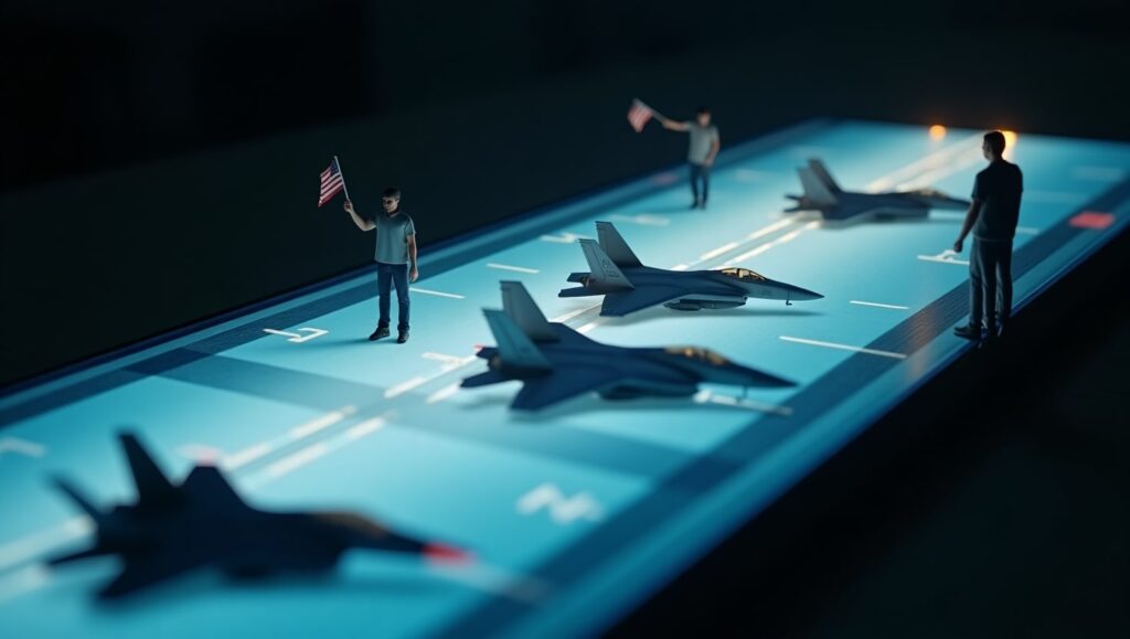 Aviones aterrizando en una página web