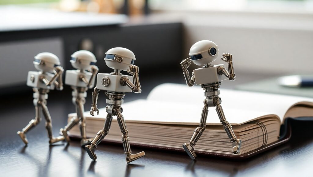 Pequeños agentes de IA a punto de comenzar a escribir copywriting