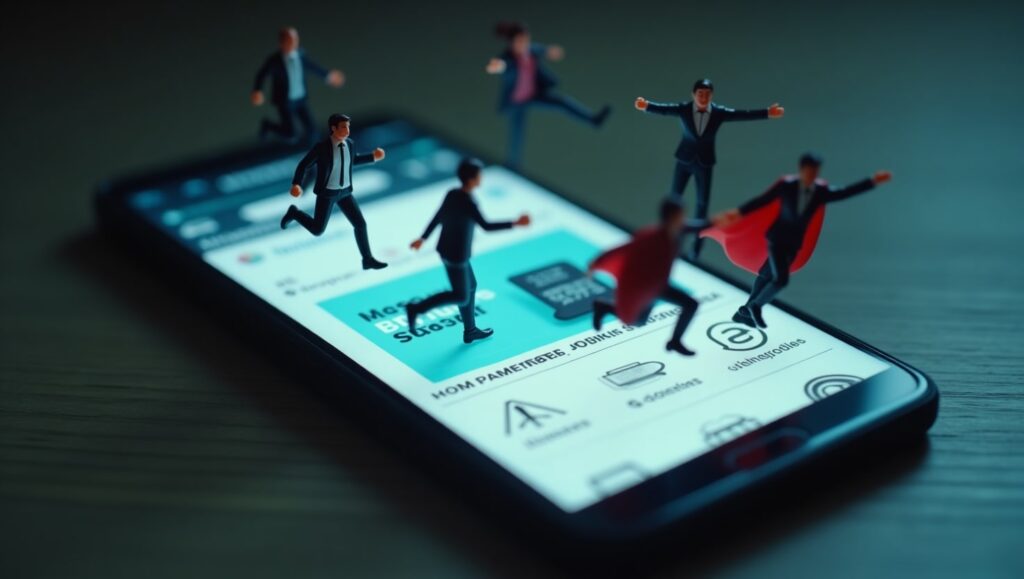 Gente aterrizando en una tienda en línea