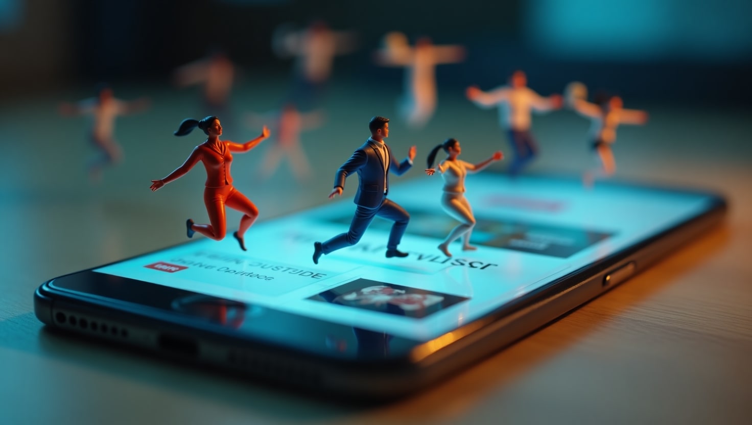 Gente aterrizando en una tienda en línea