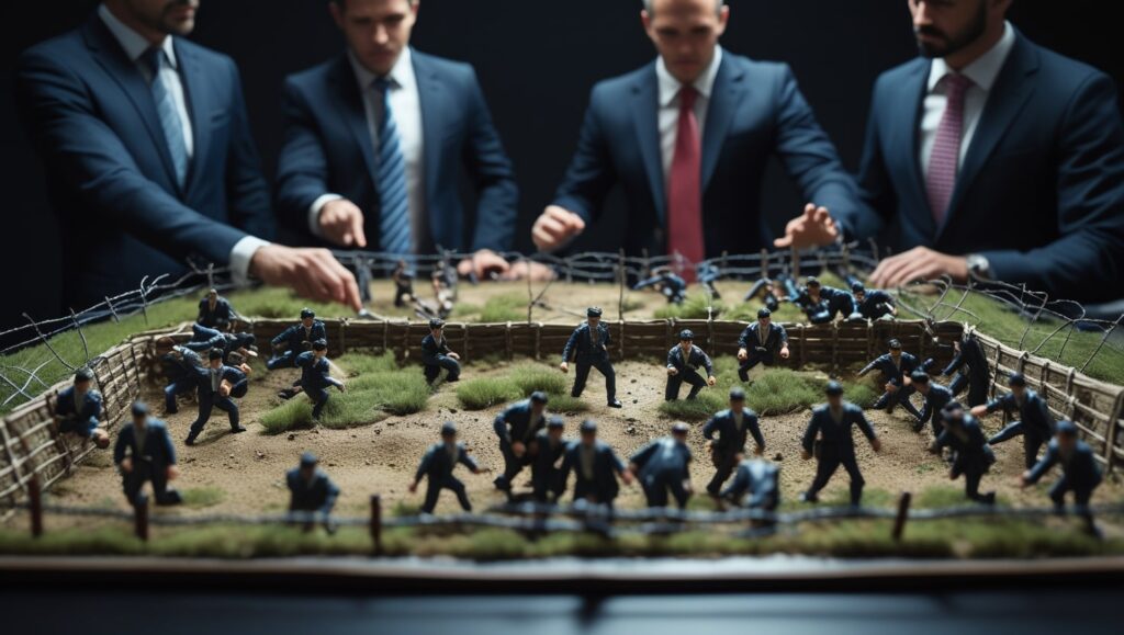 ejecutivos planeando campañas y estrategias de negocios