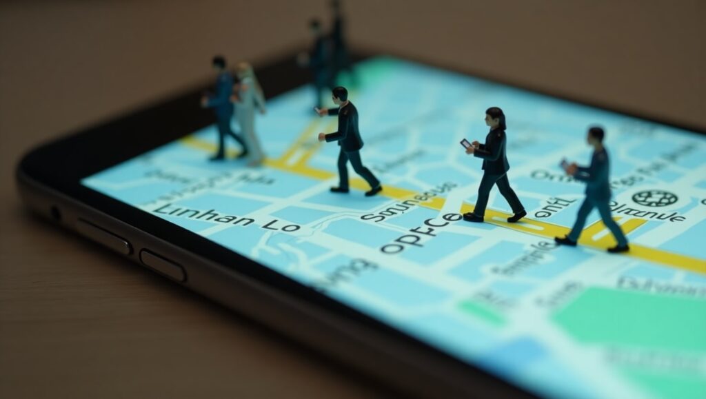 Buscando una dirección con Google Maps