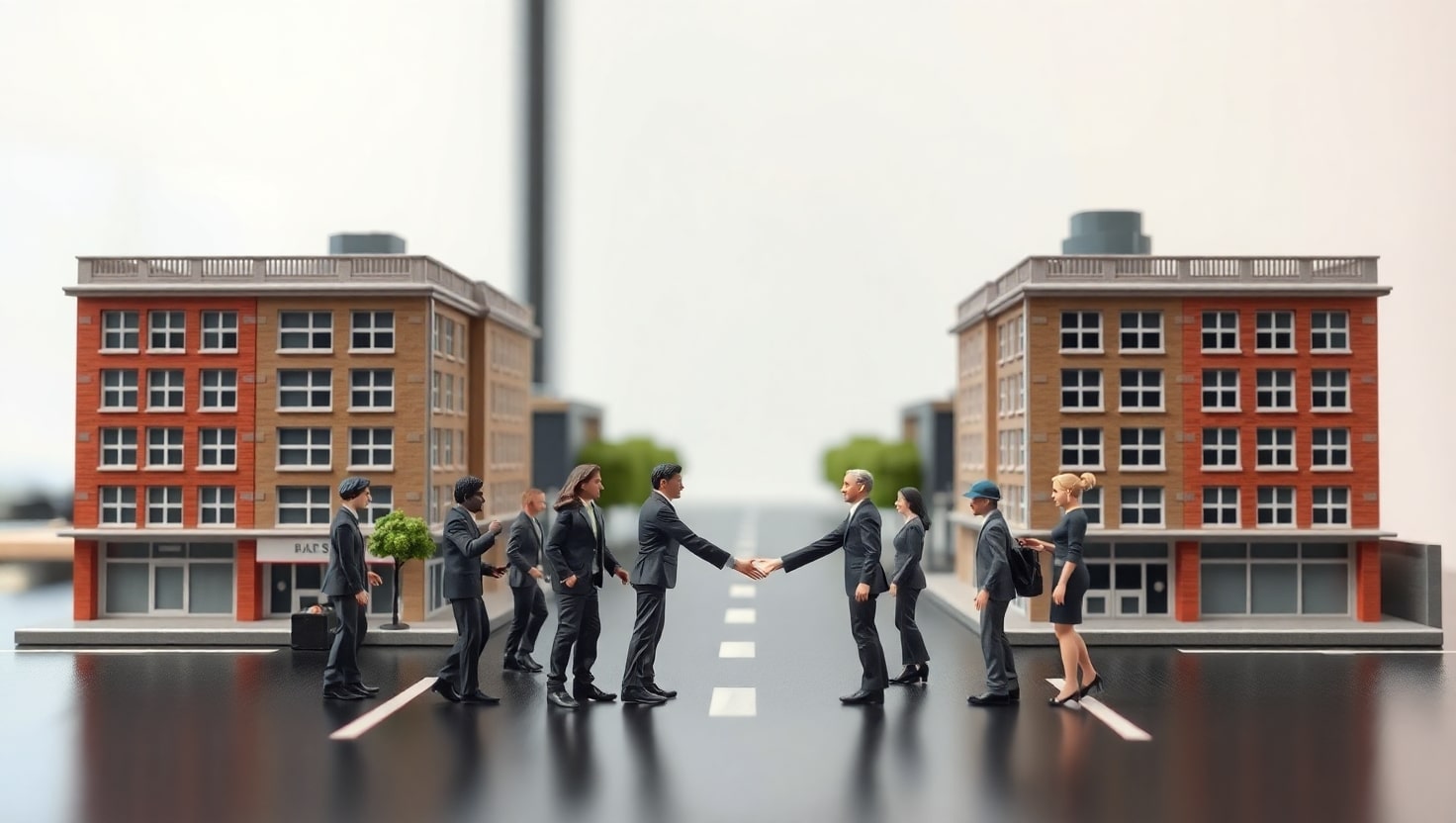 equipos de ventas de empresas B2B estrechando alianzas