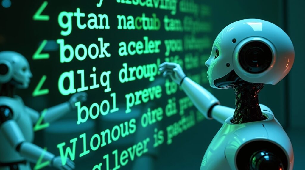 Inteligencia artificial generando textos