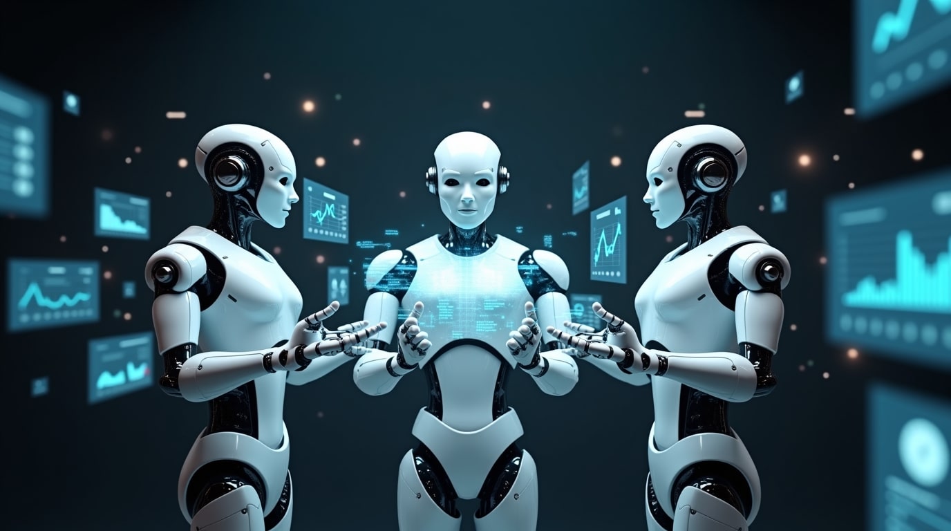 Inteligencias artificiales revisando datos