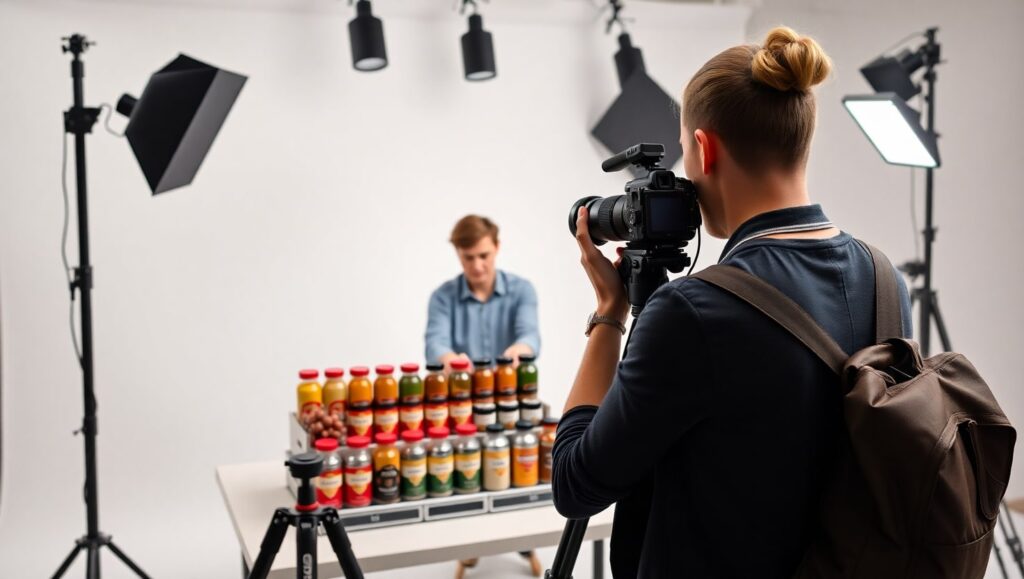 Preparando un shooting para especieros