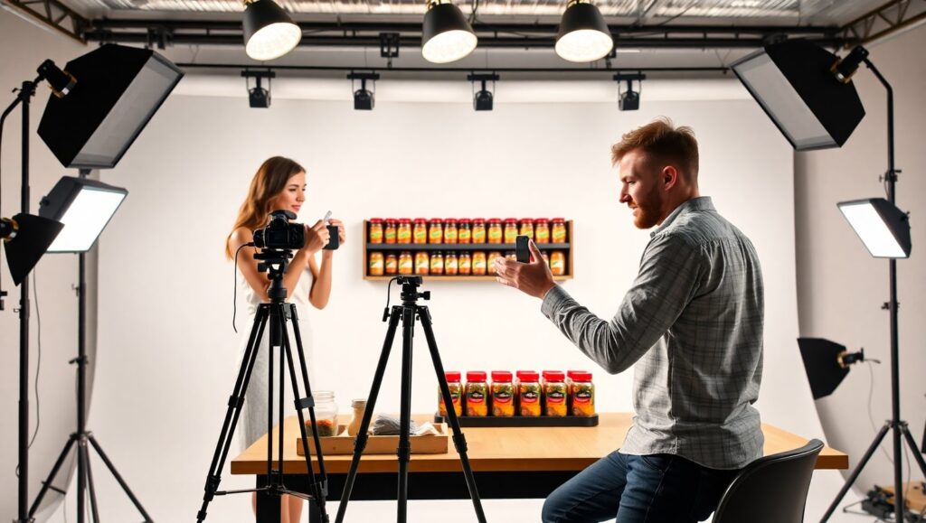 Preparando un shooting para especieros