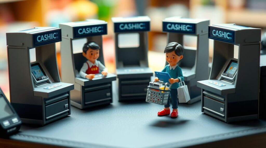 Comprador en caja para cobro