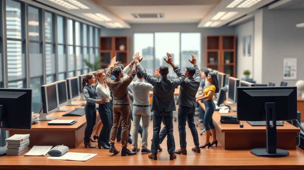 Equipo de ventas leal y comprometido