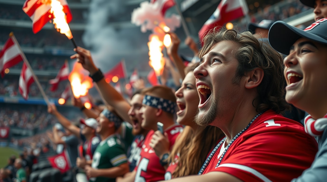 Grupo de fanáticos leales apoyan a su equipo favorito