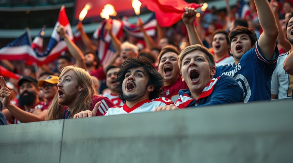 Grupo de fanáticos leales apoyan a su equipo favorito
