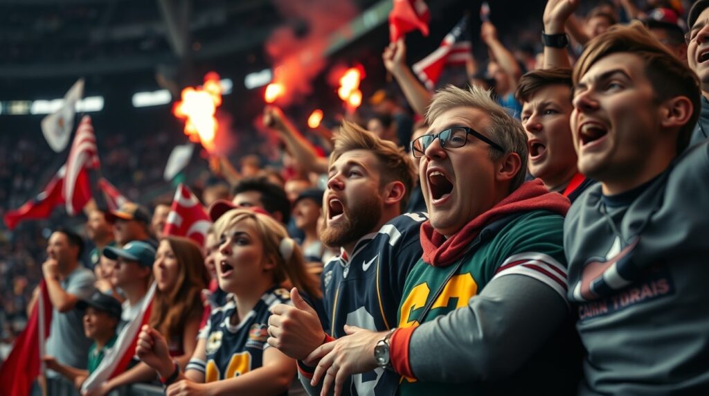 Grupo de fanáticos leales apoyan a su equipo favorito