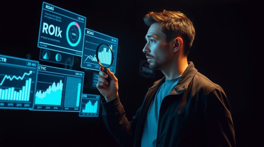 Trafficker digital analizando datos