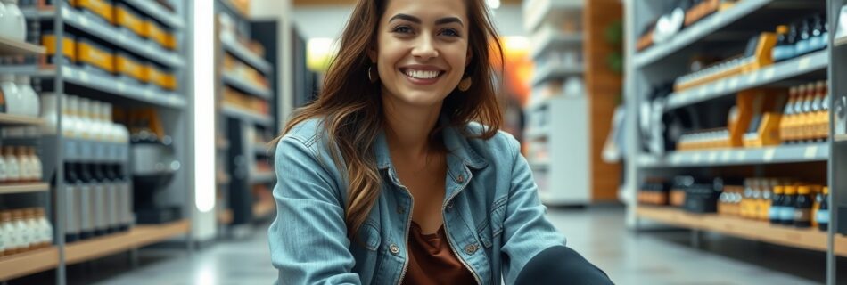 Emprendedora feliz de crear su programa de afiliados