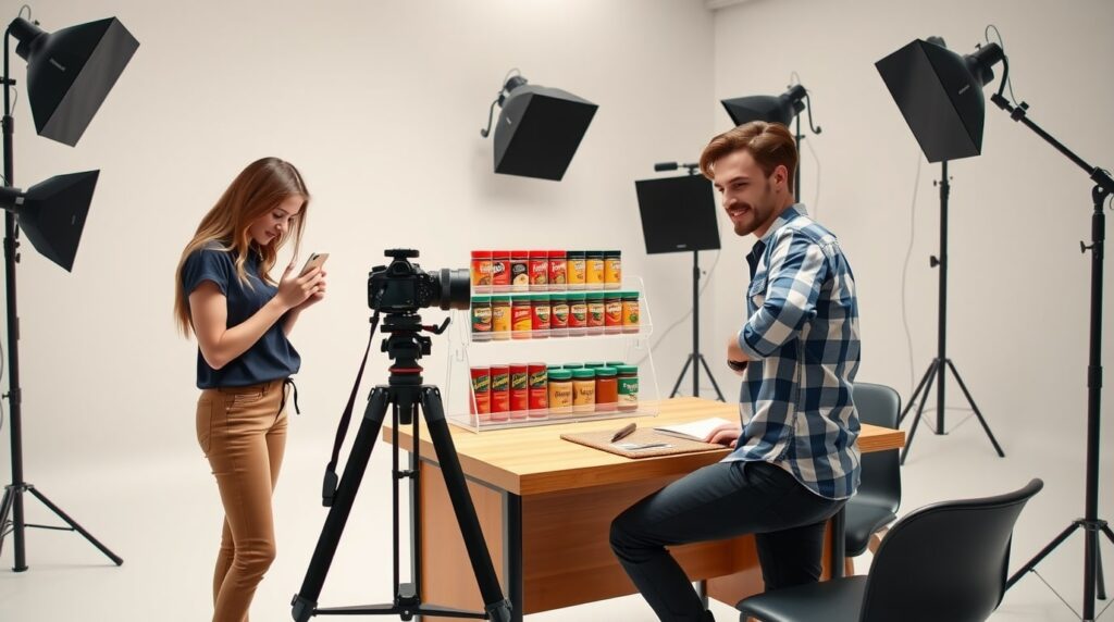 Influencer recomendando productos a su audiencia