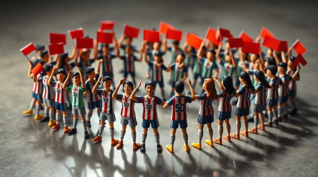 Fanáticos fidelizados apoyando a su equipo favorito