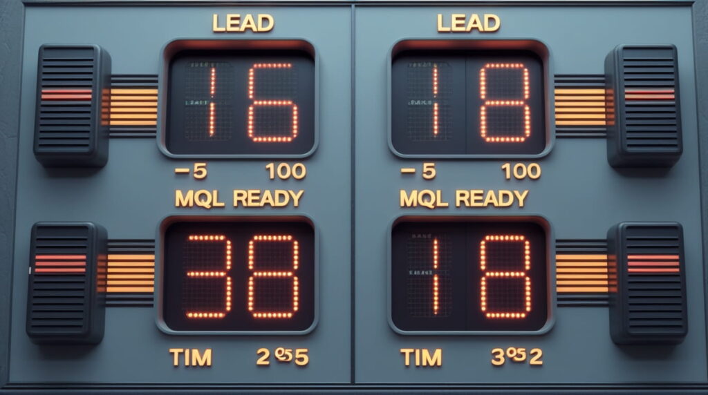 Marcador de leads indicando el Lead Scoring