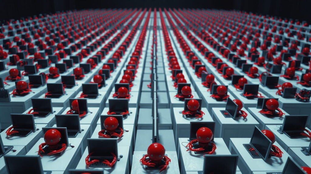 Miles de agentes de AI interactuando en Redes Sociales