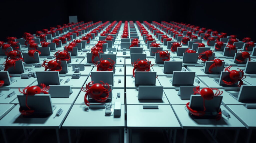 Miles de agentes de AI interactuando en redes sociales