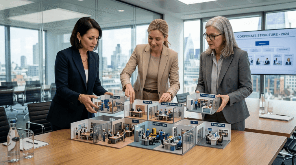 Ejecutivos revisando la plataforma ERP de su empresa