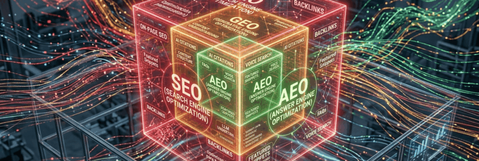 Optimizando para SEO GEO y AEO