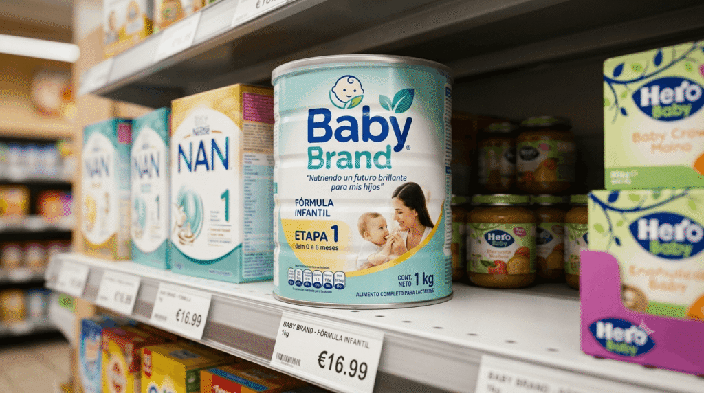 Baby Brand marca muestra para una formula lactea