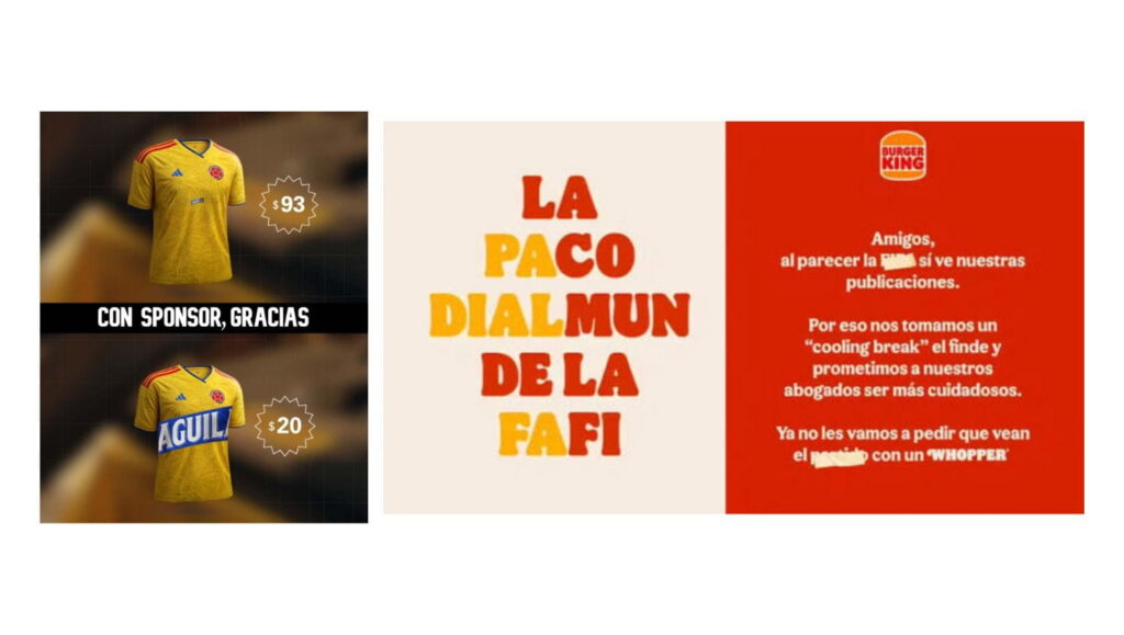 campañas burguer king y cerveza aguila para el mundial2026