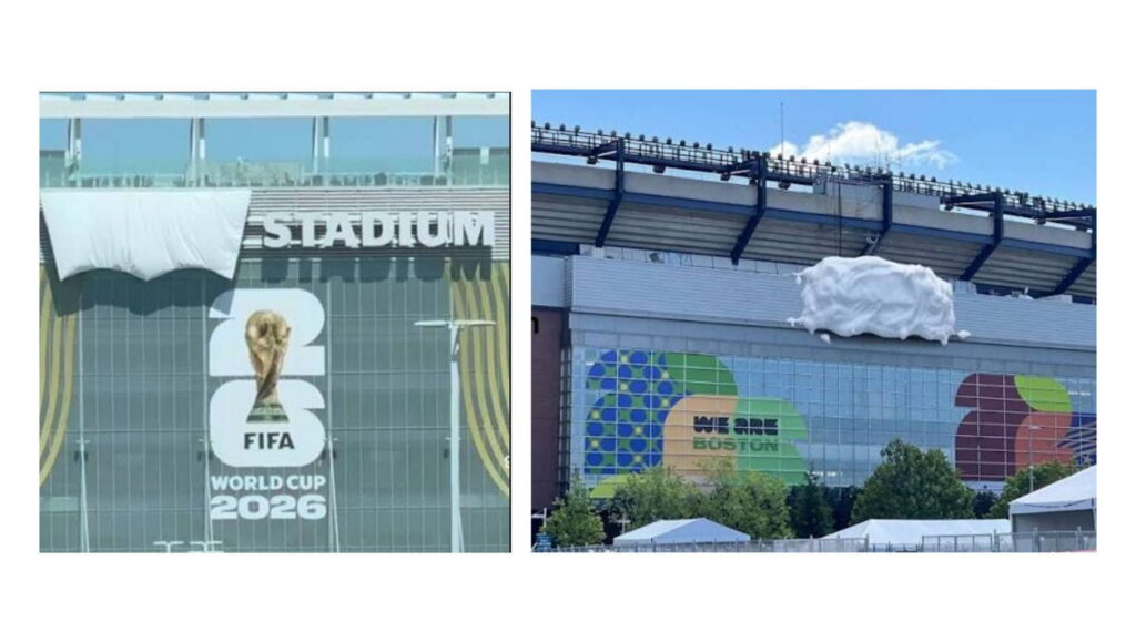 cubrimiento de marcas en los estadios para el mundial de futbol del 2026