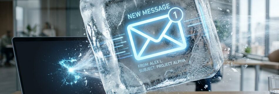 Cold email rumbo a la bandeja de entrada de un lead