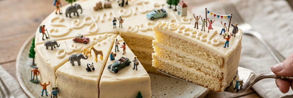 Pastel como ejemplo de la segmentación de mercado