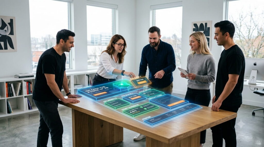especialistas configurando el CRO de una landing page B2B